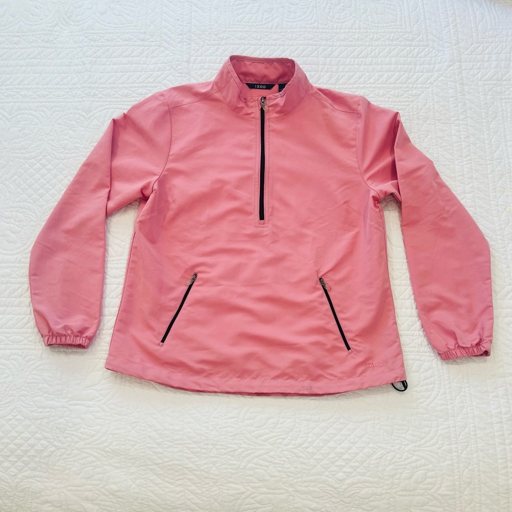 Izod 🦩 Vintage Pink Zip-Up Women's Jacket